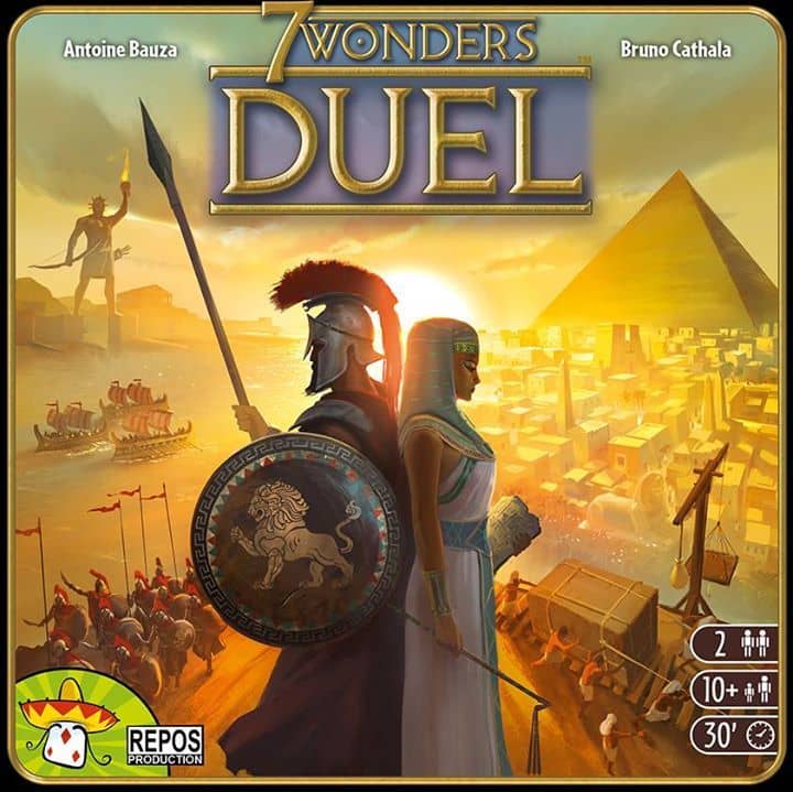 7 Wonders Duel board game cover.