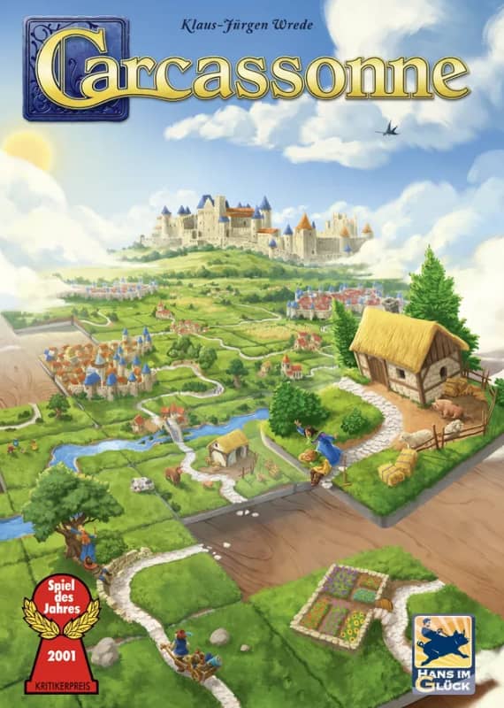 Carcassonne's board game cover art.