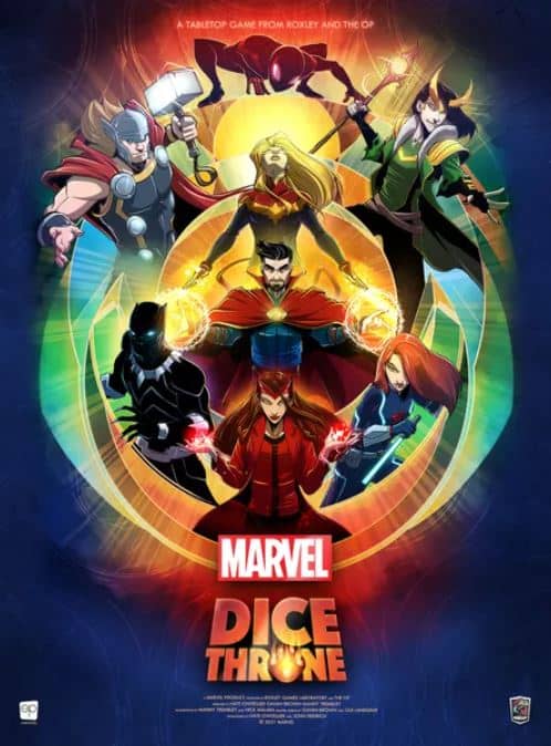 Marvel Dice Throne's official box cover.