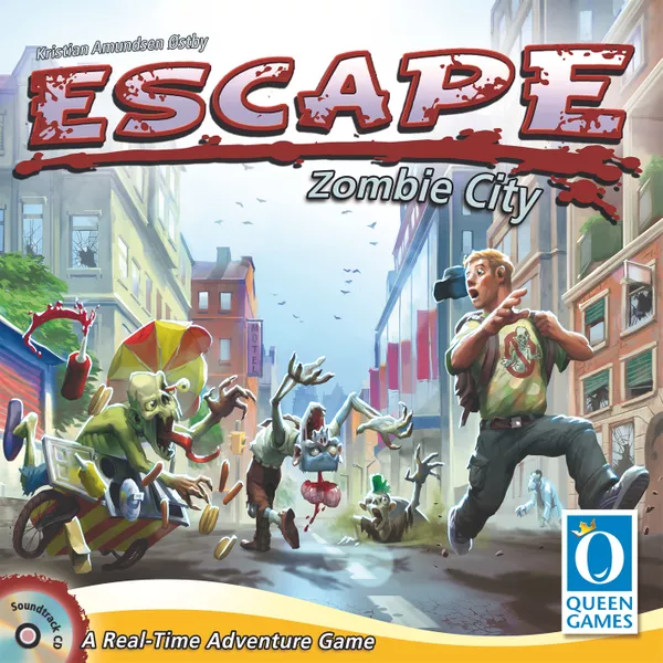 Escape Zombie City's box art and cover