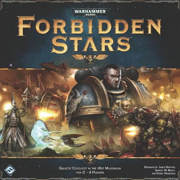 Warhammer 40K-inspired Forbidden Stars board game.