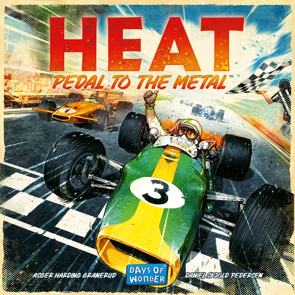 Heat: Pedal to the Metal's original Days of Wonder art work for the box cover.