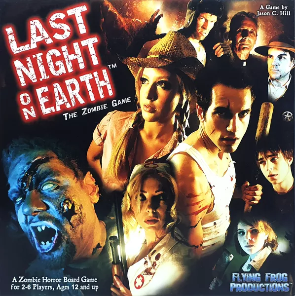 Last Night on Earth's box art and coverage.