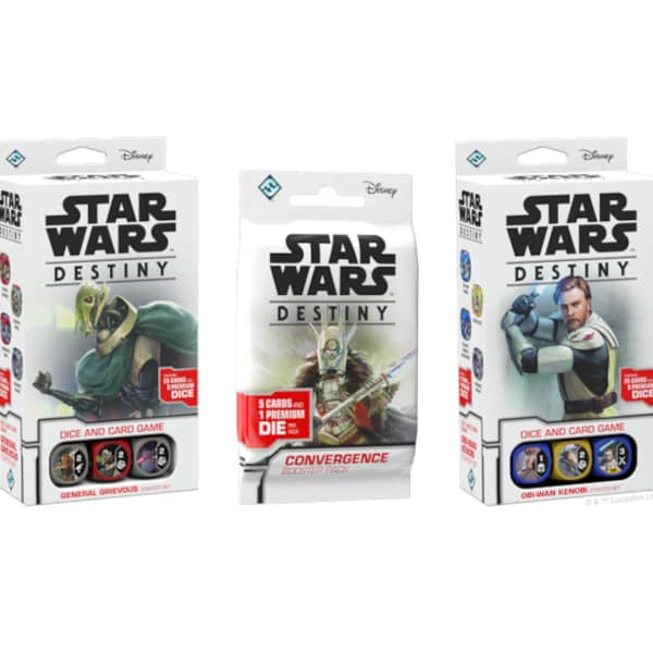 Staar Wars Destiny collectible card and dice game.
