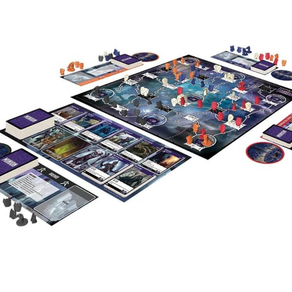 Tyrants of the Underdark's game board and components.