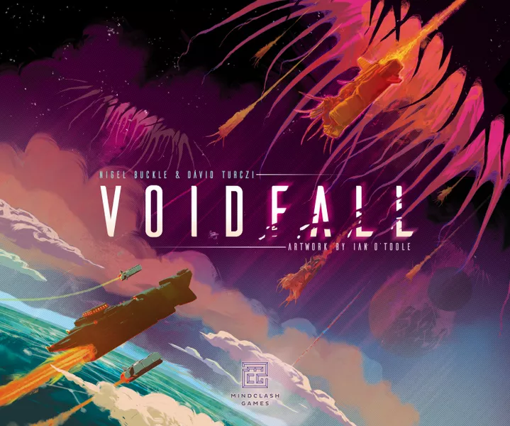 The cover and art work of Voidfall.