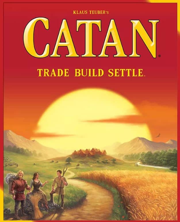 Catan's original board game cover and art.
