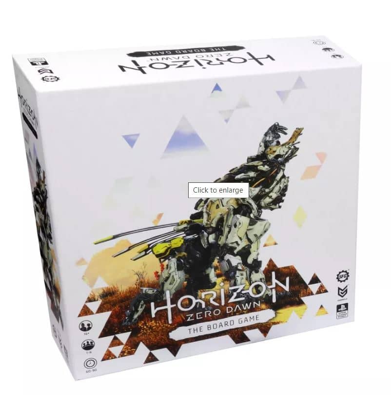 Horizon: Zero Dawn board game cover.