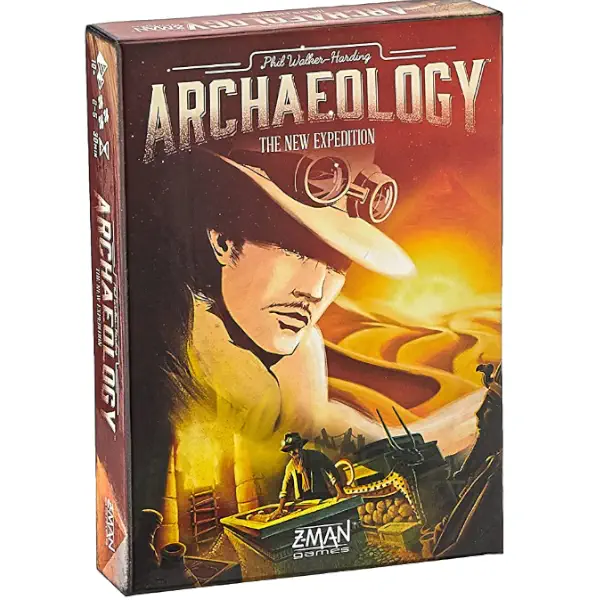 Archeology The New Expedition board game and cover.