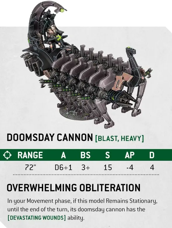 New Doomsday Cannon for Necrons