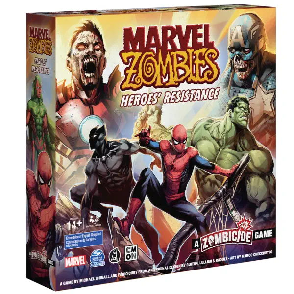Marvel Zombies game box.
