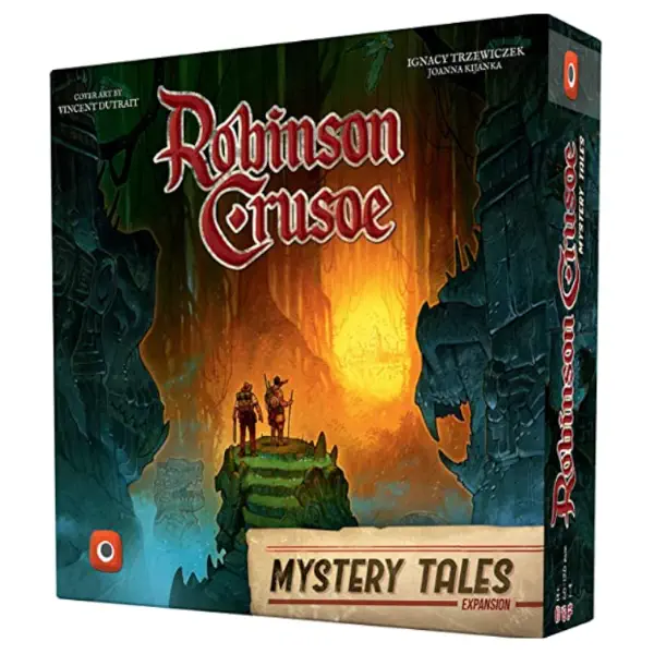 Robinson Crusoe's game box by Portal Games.