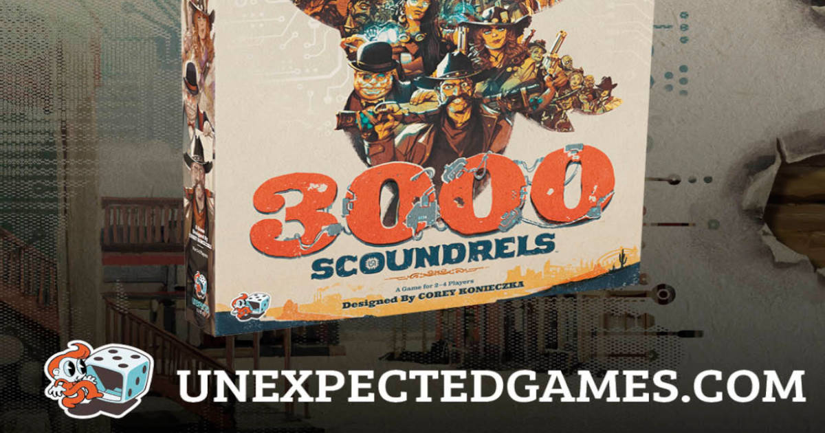 Unexpected Games' 3000 Scoundrels new card-driven game.