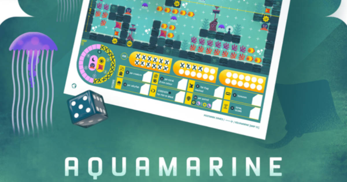 Postcard Games' print-at-home board game Aquamarine.