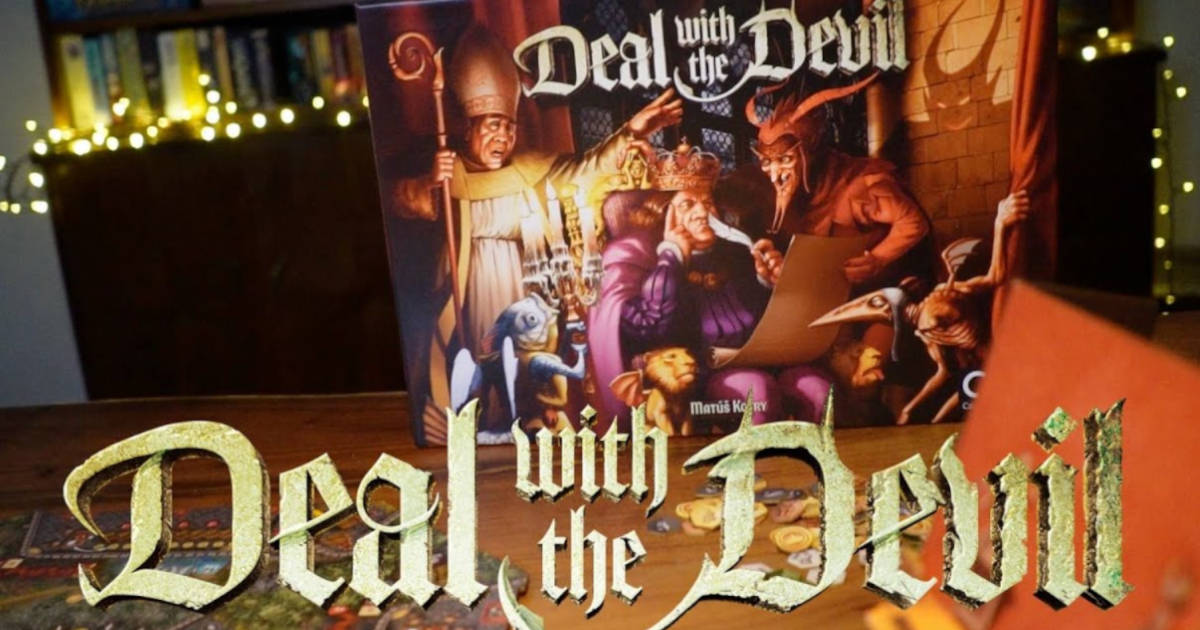 The Deal with the Devil cover art by CGE for their new board game.