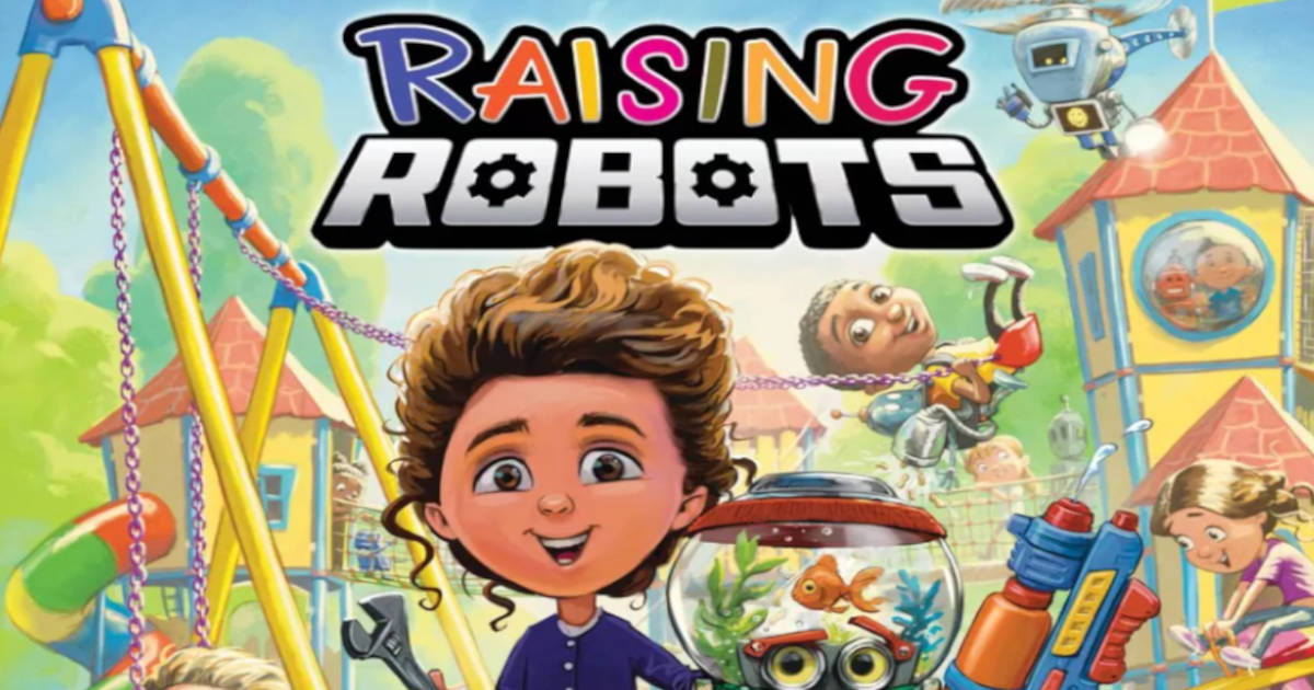Nauvoo Games' Raising Robot board game cover.