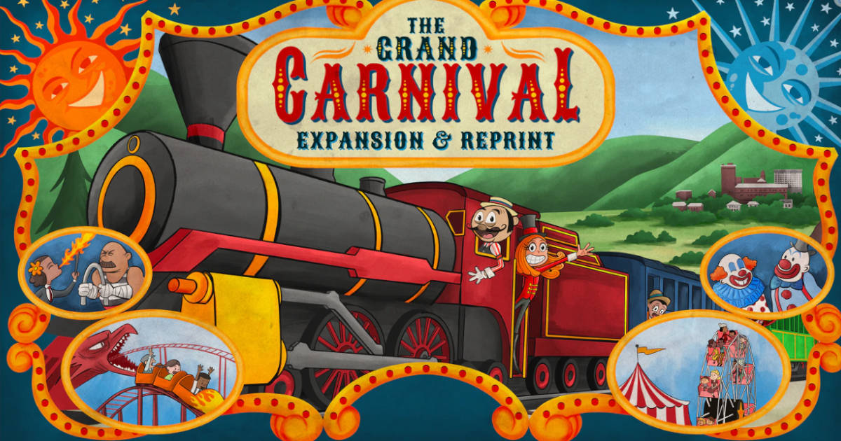 The Grand Carnival's new reprint and expansion by Uproarious Games.