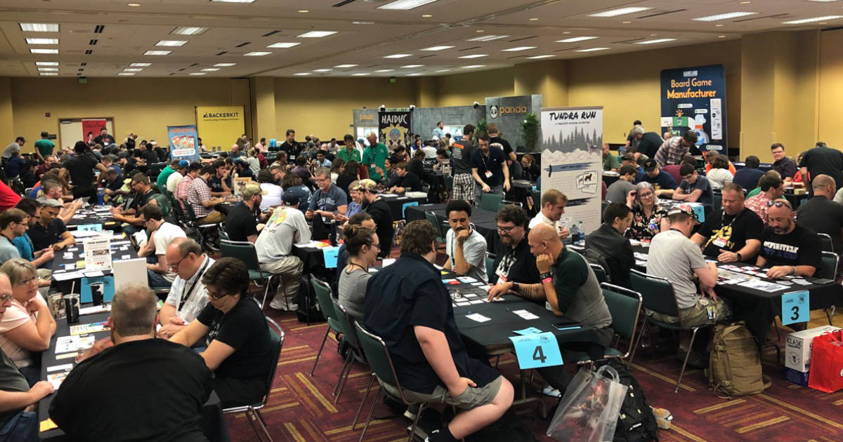 The playhall at GenCon during one of the editions.