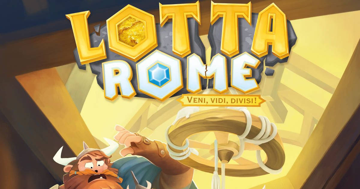 Red Cat Games' Lotta Rome's board game cover.
