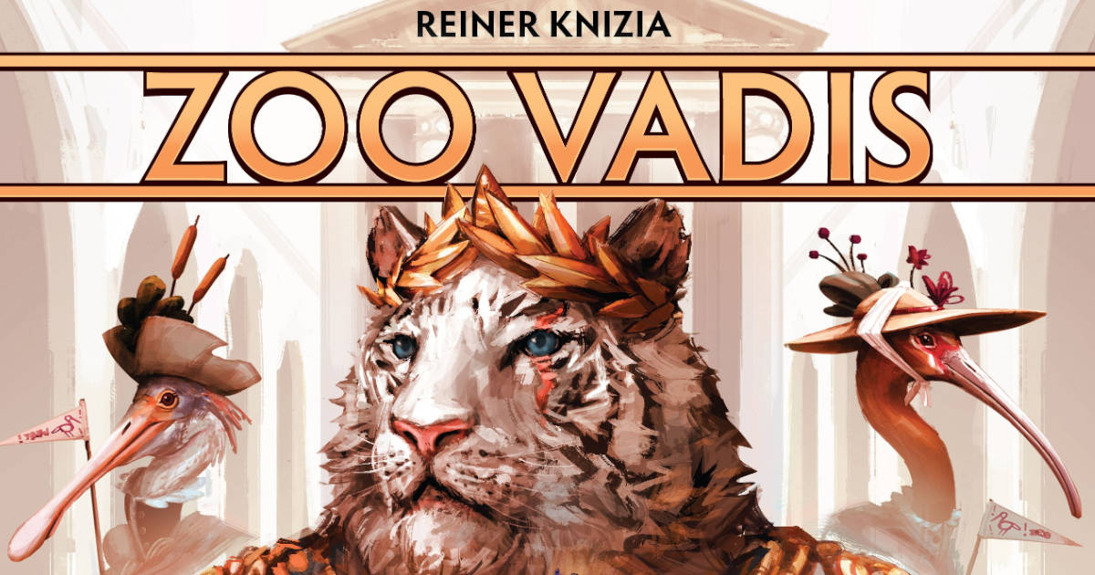 The upcoming Zoo Vadis board game's art.