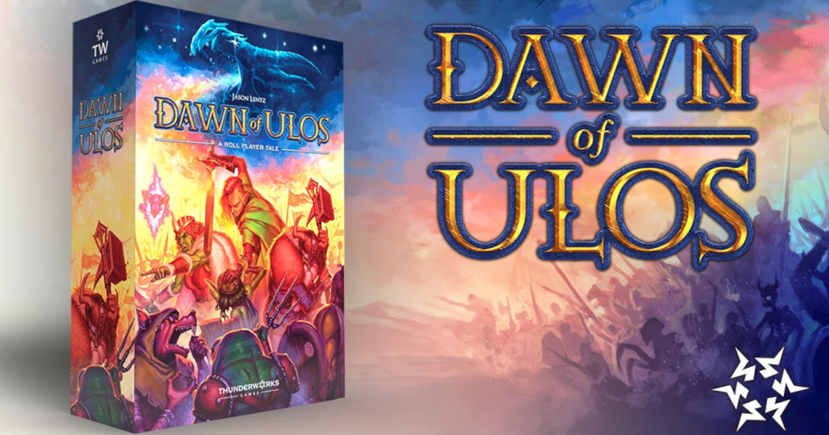 Dawn of Ulos board game cover art.