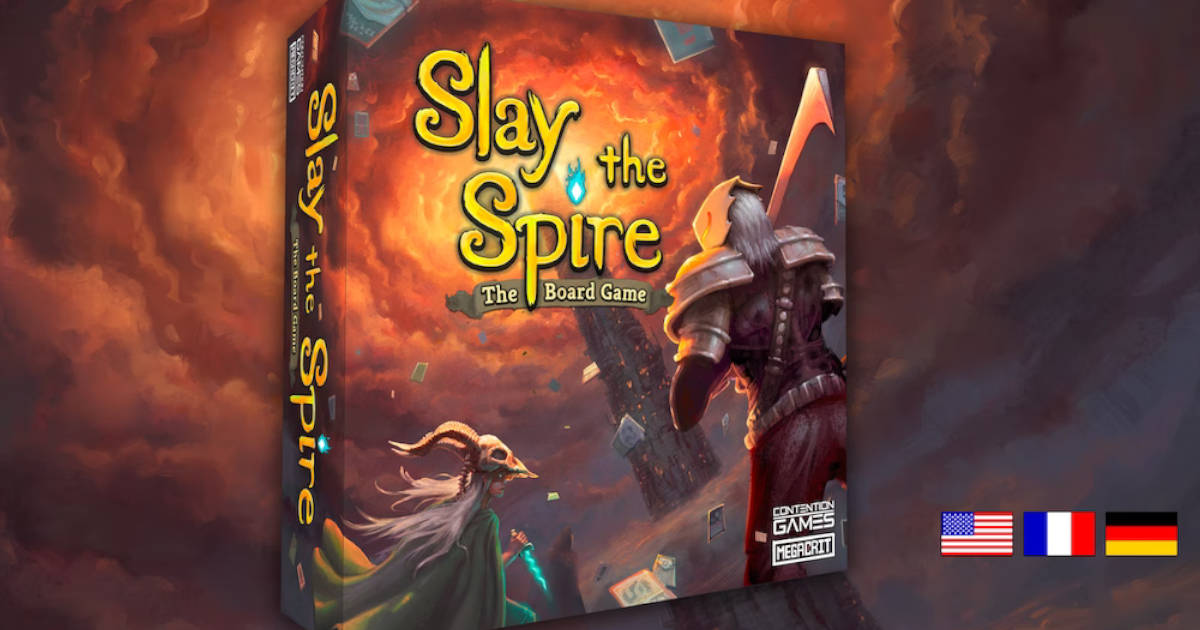 The cover art for Slay the Spire: Board Game