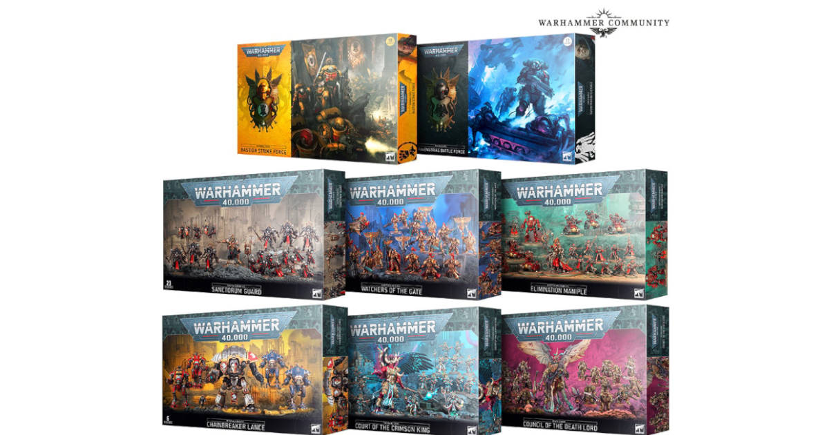 Warhammer 40K 8 Christmas boxes.