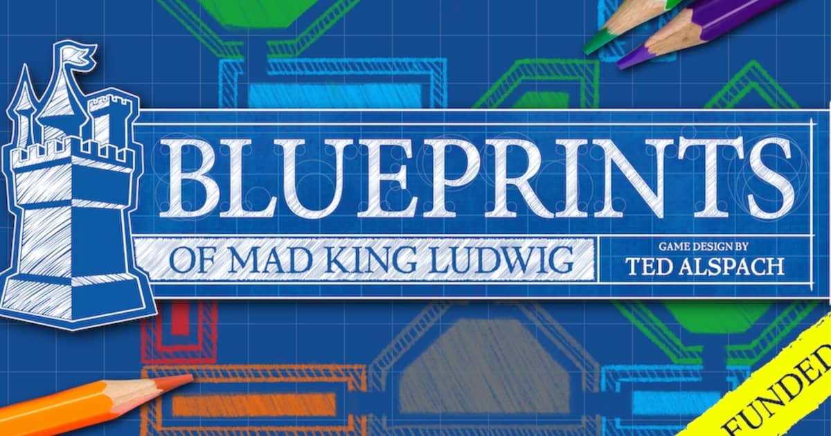 Bezier Games' Blueprints of Mad King Ludwig.