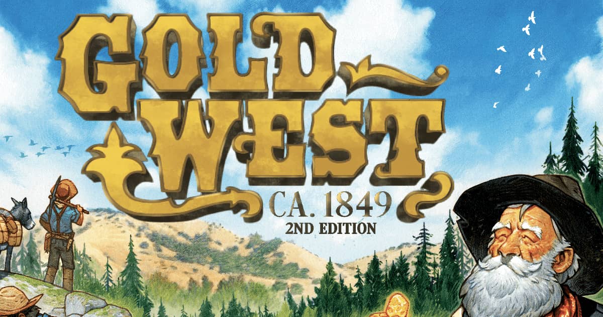 The box and art cover for Trick or Treat Studios' Gold West 2nd edition.