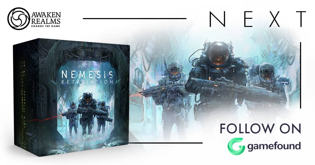 Awaken Realms and Gamefound new Nemesis campaign.