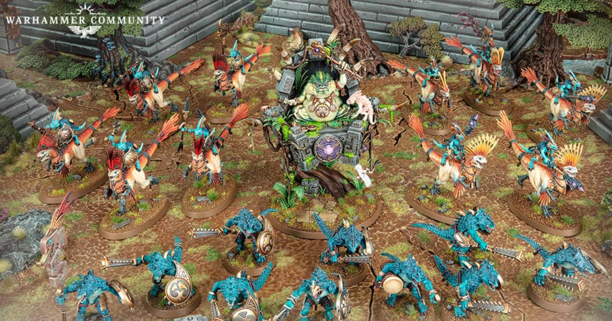 Age of Sigmar's Seraphon new boxed set.