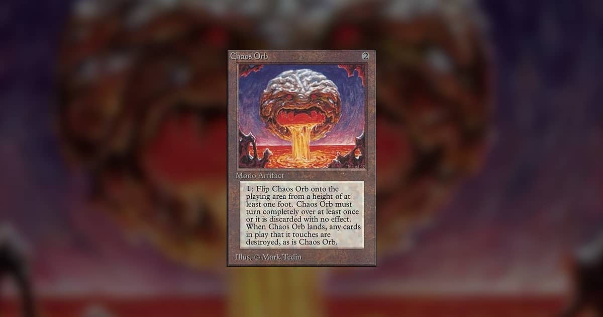 Wizards of the Coast's Chaos Orb card