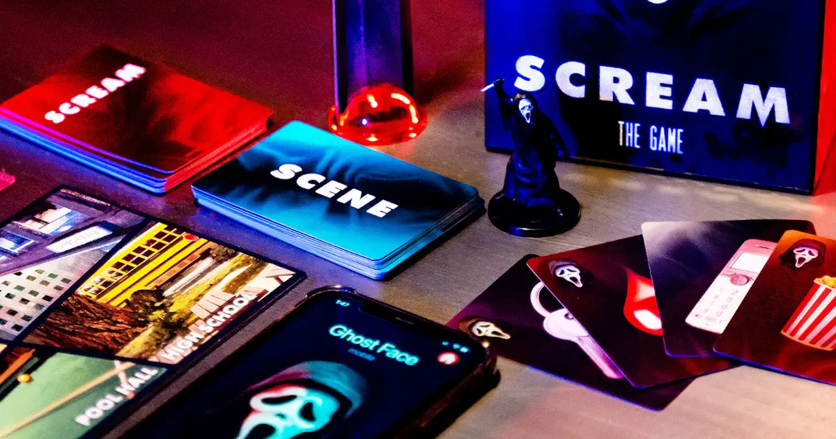 Funko Games Scream: The Board Game components and box.