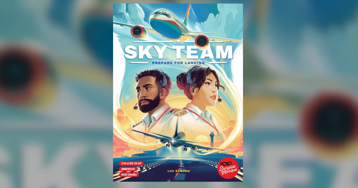 Scorpion Masque's upcoming boardgame for two, Sky Team.