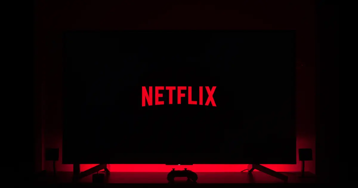 Netflix logged into a TV.