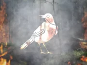 Netrunner Introduces New Narrative Cycle Featuring a Robotic Uprising The sabia bird, symbol fo the latest Null Signal Netrunner set.