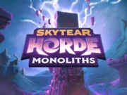 Skytear Horde Standalone Expansion and Reprint Now on Gamefound Skytear Horde Monoliths cover for the Gamefound campaign of the new reprint of the base game and new expansion.