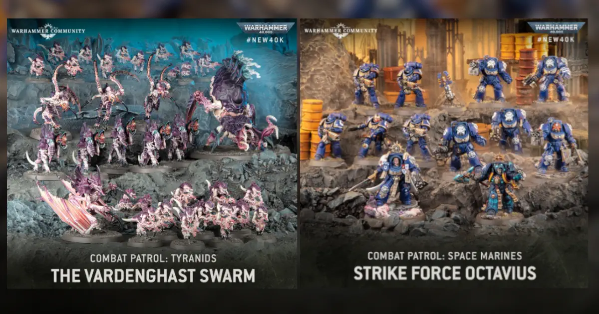 The two Combat Patrol formations in the Leviathan Box for Warhammer 40K 10th edition