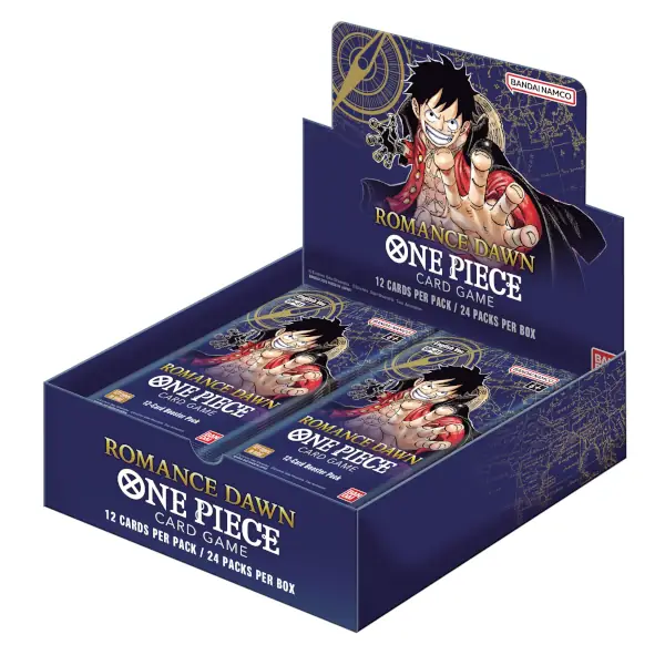 One Piece booster and starter sets.