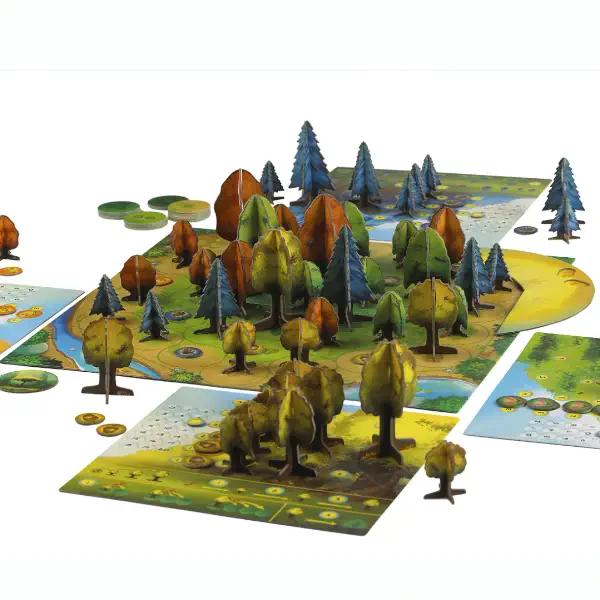 Photosynthesis' board game components.