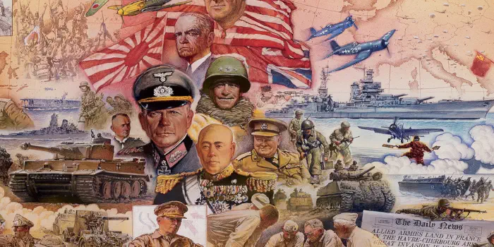 Axis and Allies board game art.