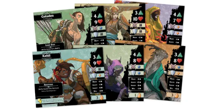 Fantasy Flight Games' characters and heroes for Descent: Legends of the Dark