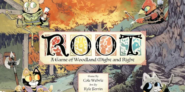 The cover of Root, one of the best war board games.