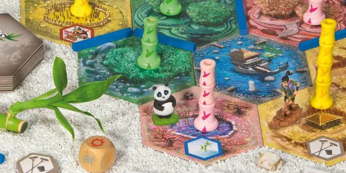 Takenoko, a board game about a hungry panda and the tenants of the royal garden.