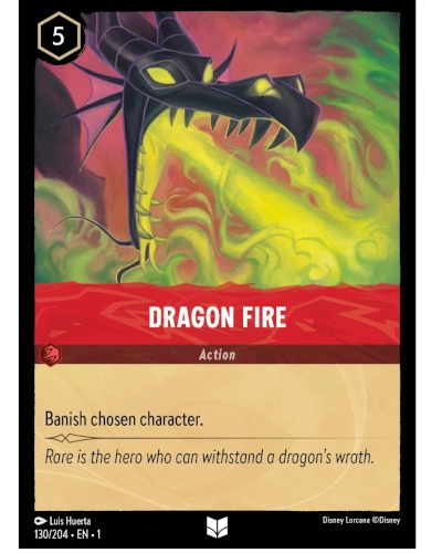 Dragon Fire Disney Lorcana TCG card