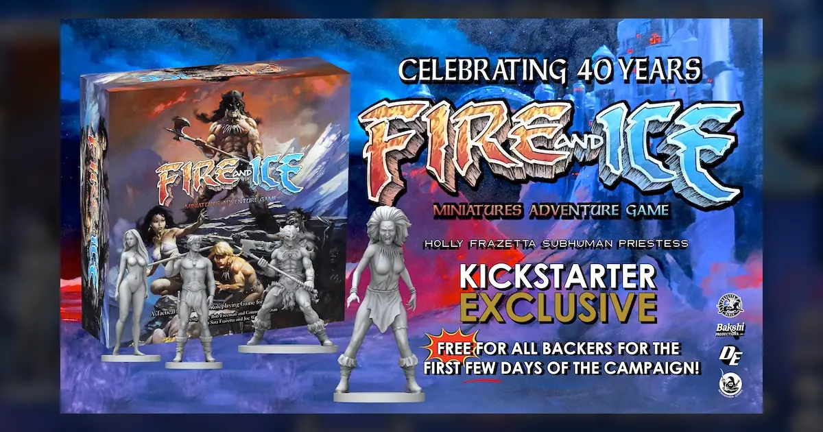Dynamite Entertainment's Kickstarter page for Fire and Ice