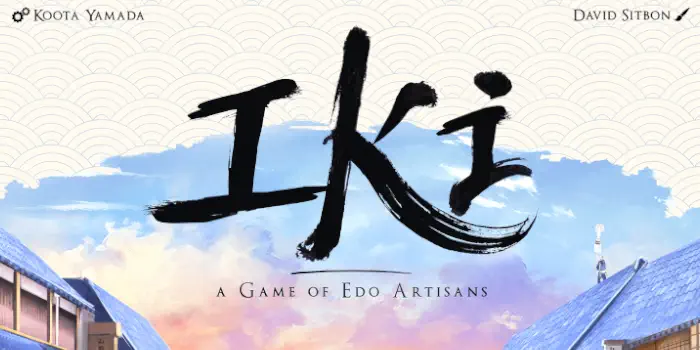 Iki: A Game of Edo Artisans board game cover and art.