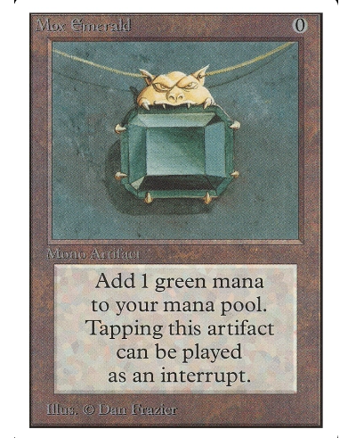 Mox Emerald Mono Artifact MTG card