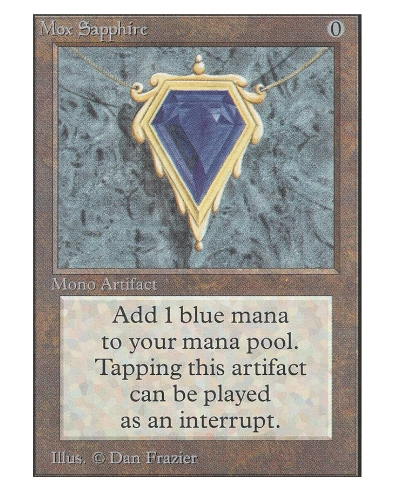 Mox Sapphire Mono Artifact MTG card
