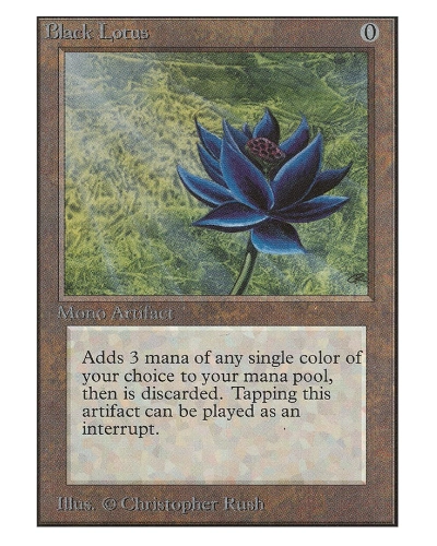 The Black Lotos Mono Artifact MTG card